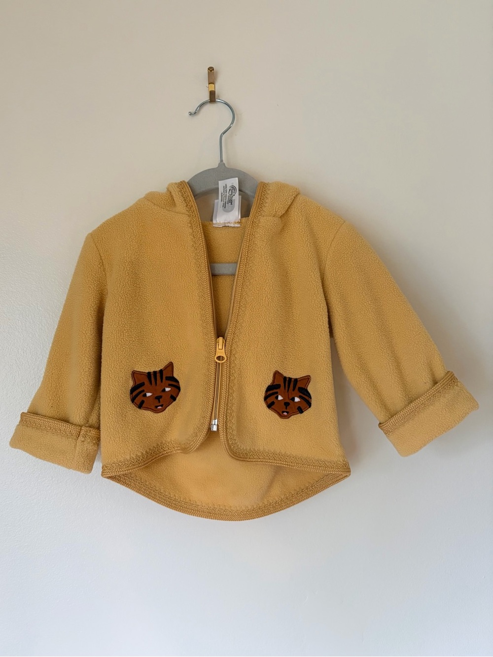 Baby Hooded Fleece Jacket - Tiger